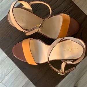 9.5 Cole Haan x Nike Air strappy chunky heel.